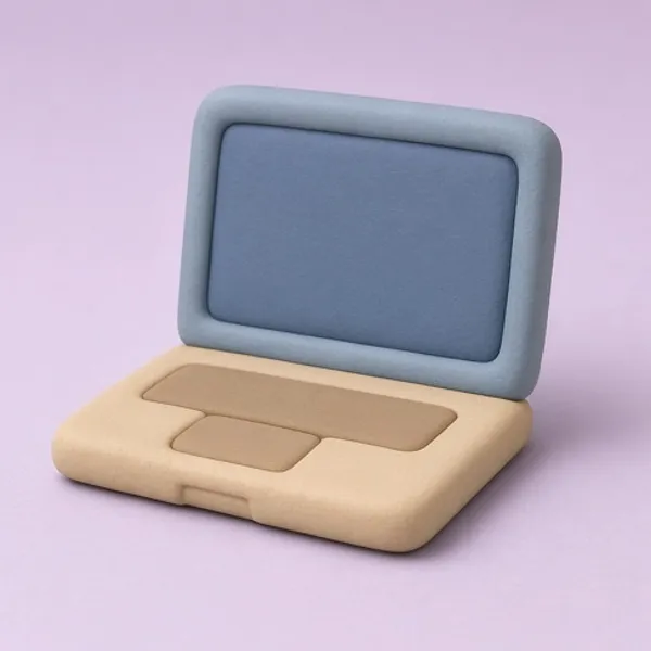 Laptop de plastilina
