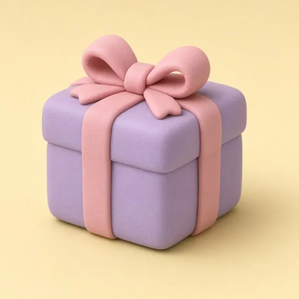 Caja de regalo de plastilina